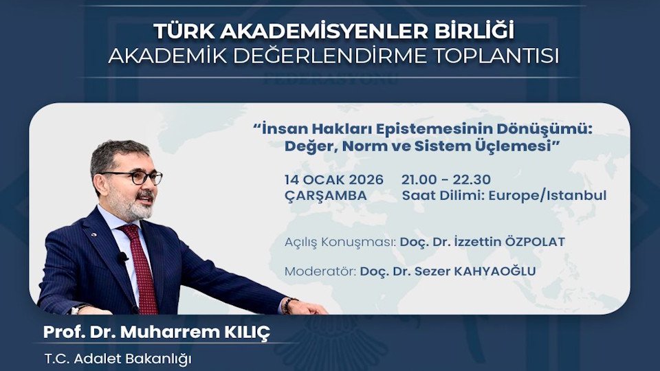 Akademik Değerlendirme Toplantısı-20: İnsan Hakları Epistemesinin Dönüşümü, Değer, Norm ve Sistem Üçlemesi